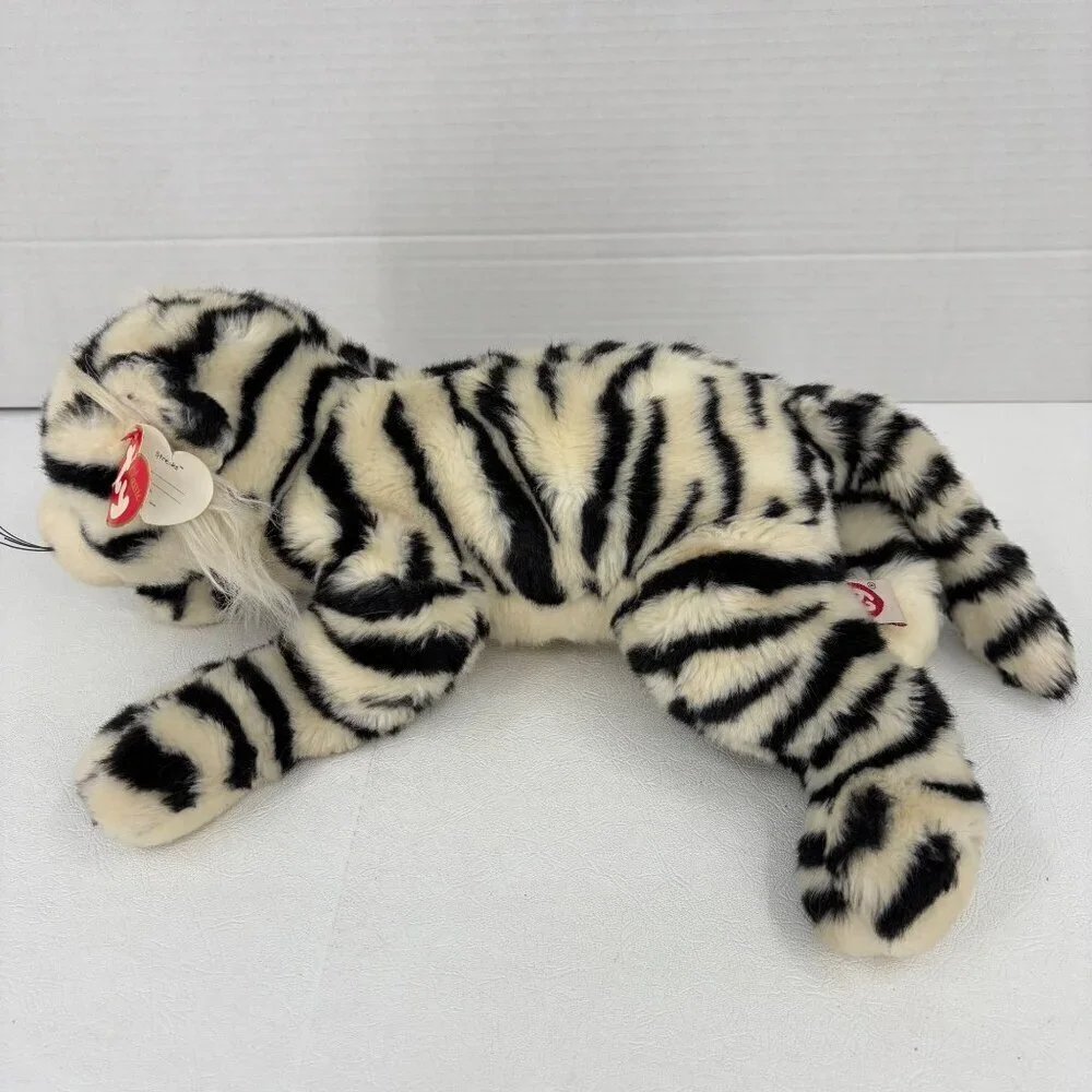 Ty Classic Streaks White Siberian Tiger Plush Stuffed‎ Animal Toy Vintage 2003